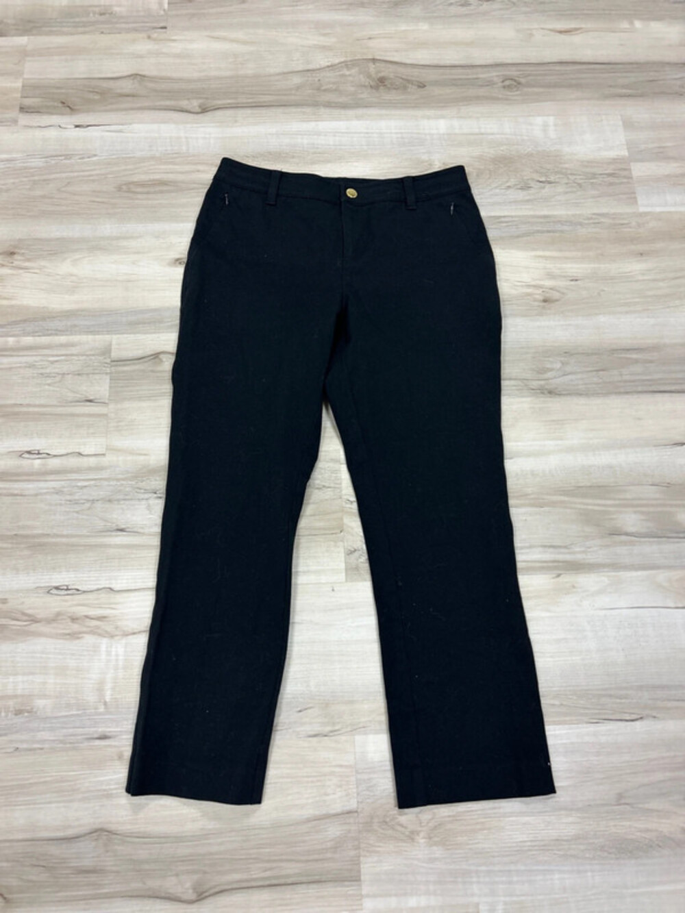 Ralph Lauren black cotton women’s pants with zip up pockets, size 4